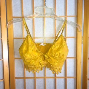 Free People Gold Sonnet Bralette